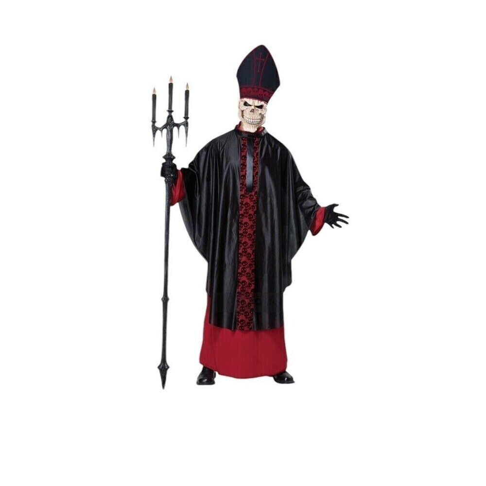 California costumes Men's size Small/Medium Black Mass Bishop Costume